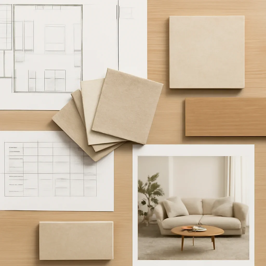 Coordinated drawings and finish information for project partners