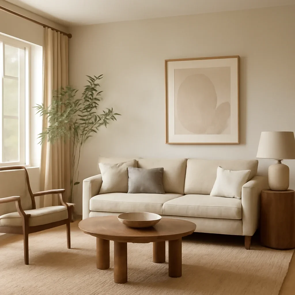 Calm interior prepared for a design decision consultation