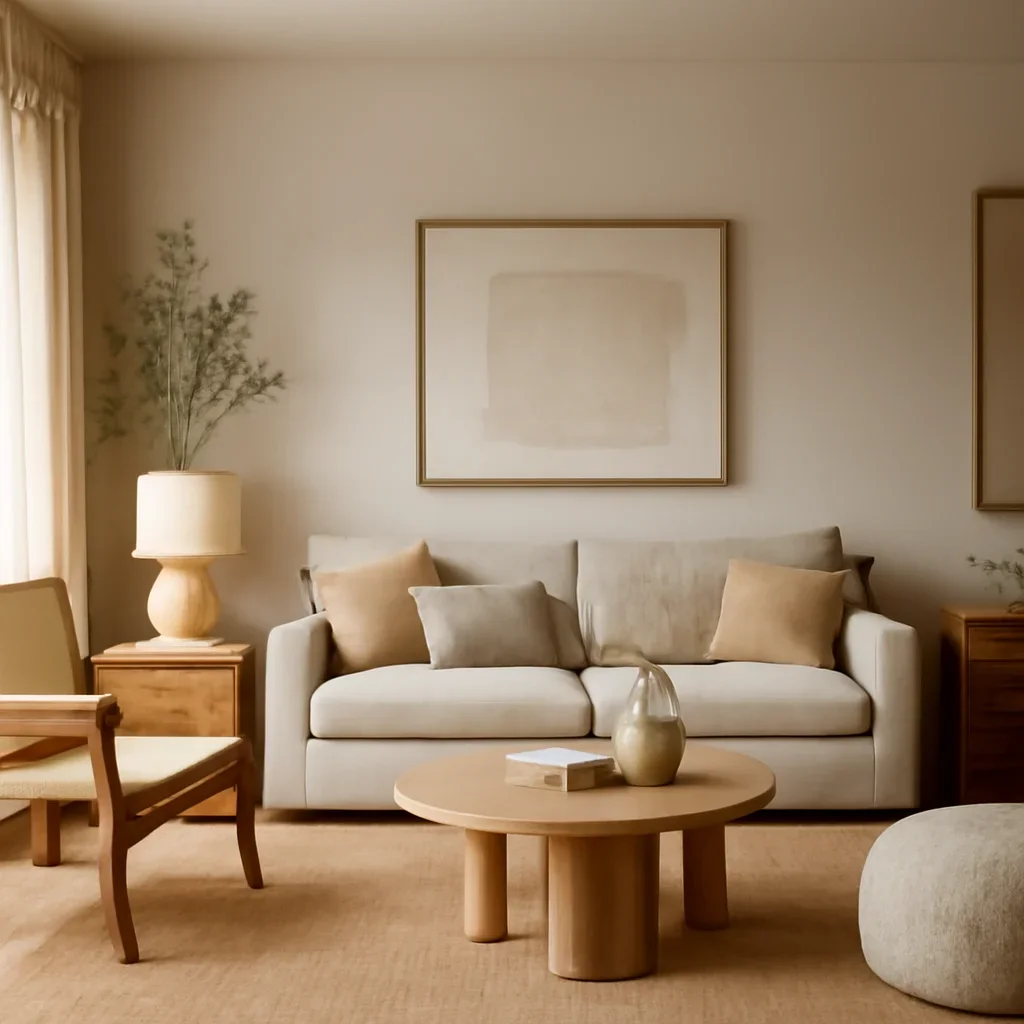 Calm interior prepared for a design decision consultation