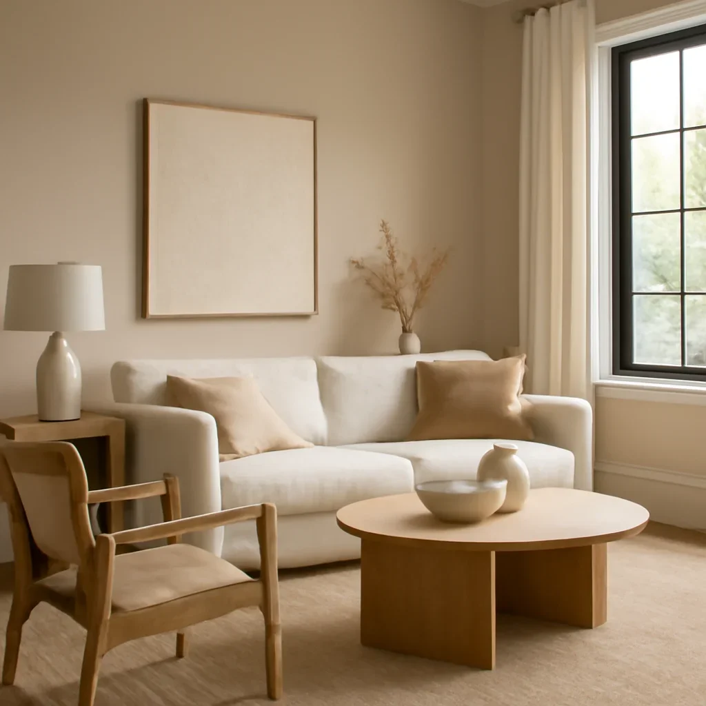 Finished interior mood for a related design consultation