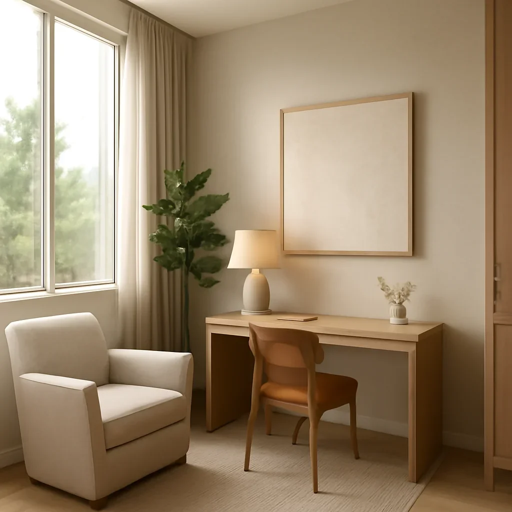 Finished interior mood for a related design consultation