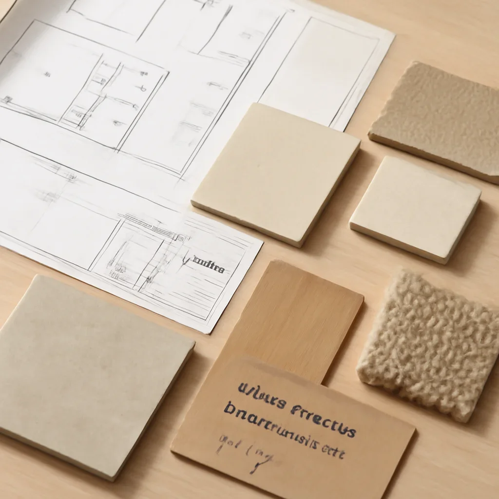 Design drawings and materials for clinic tenant improvement in surrey