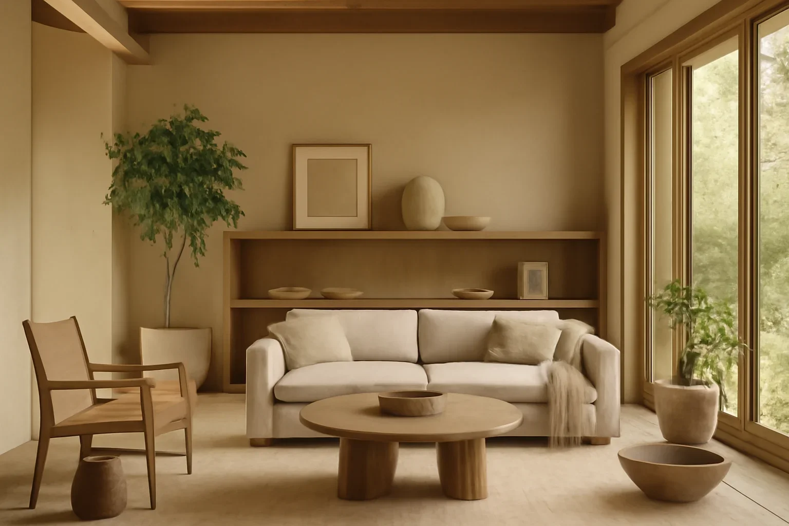 Interior setting representing environmentally responsible design services