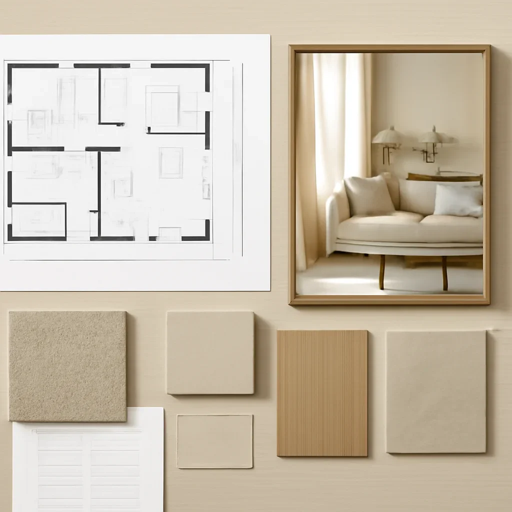 Coordinated drawings and finish information for project partners