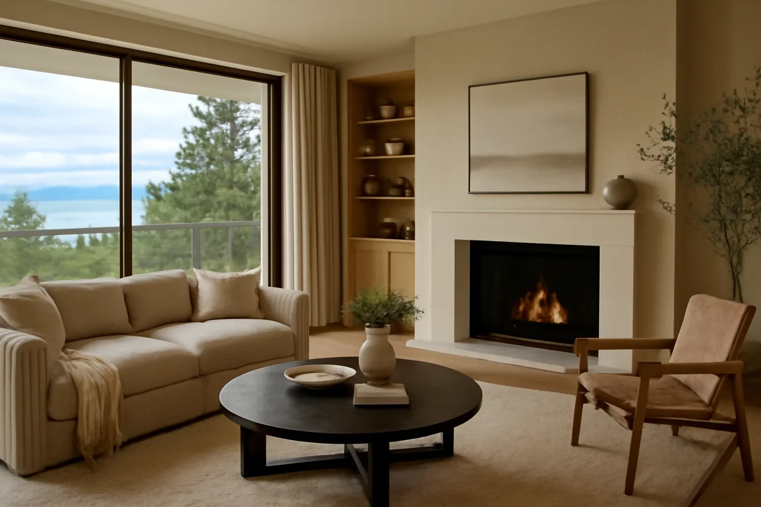 Interior project setting for luxury residential design in west vancouver